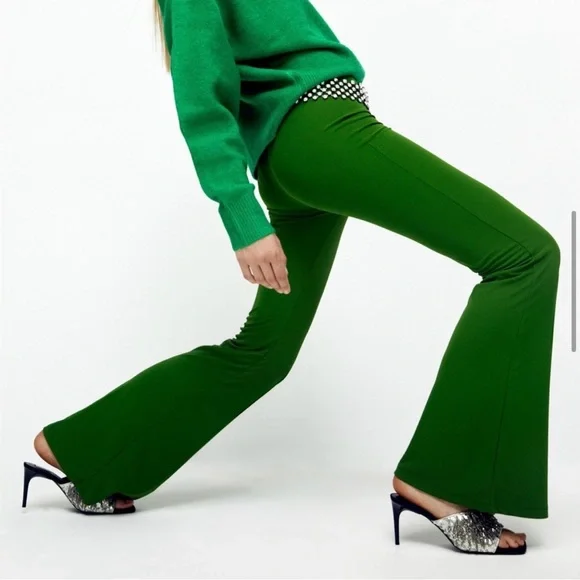 NWT Zara Party Sandals Heels Size 7.5 Open Toe Beaded Sparkly Slip On Sandals - Picture 11 of 11